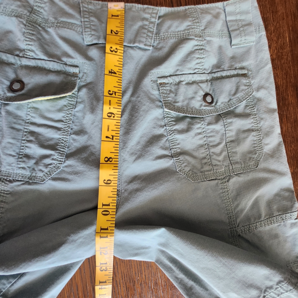 Womens Blue Cargo Shorts - Picture 7 of 9